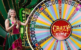 Crazy Time wheel spin demonstration